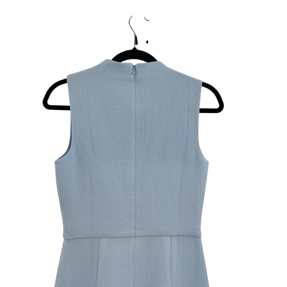 Black Halo Corrine Jumpsuit Blue Draped Wide Leg Made in‎ USA Size 2 NWT - Picture 9 of 16